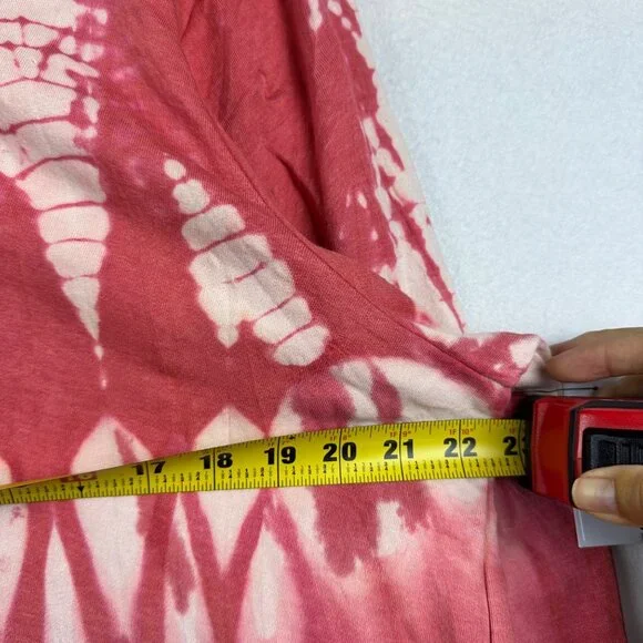 NWT LIVI by Lane Bryant Sweater 22/24 Tie Dye Hood Athleisure Lounge Beach 3X - Picture 7 of 12